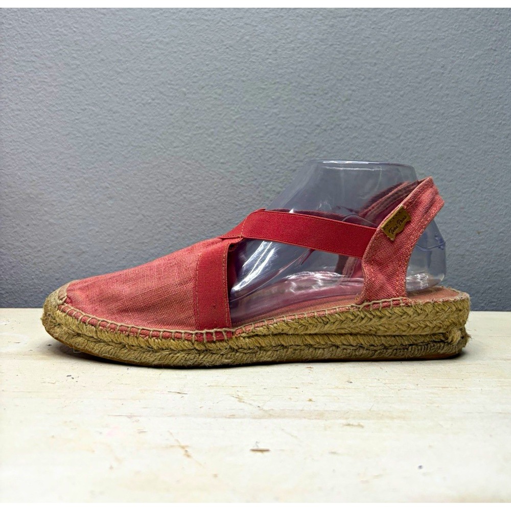 Toni Pons Pink Canvas Verdi-V Espadrilles Size 42